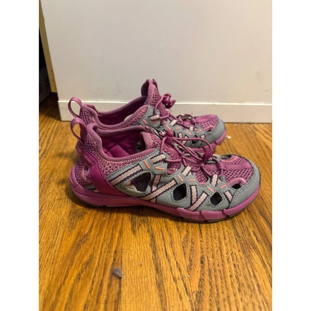 Merrell Kids Athletic‎ Hiking Sandals Size 11 Purple & Gray